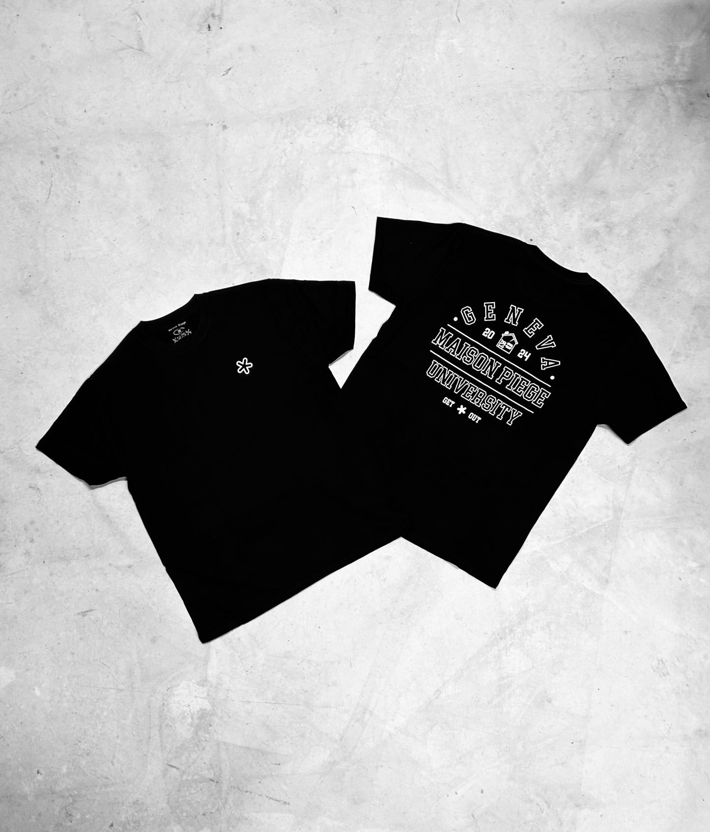 1.3* University Black Tee / Star logo